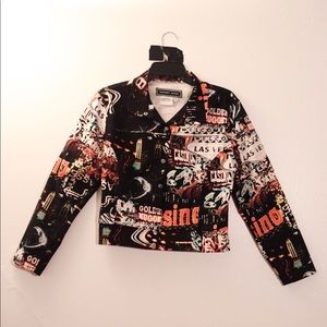 Las Vegas Semi-Cropped Button-Down Jacket